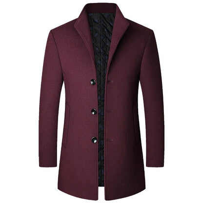 Mason | Abrigo largo sofisticado con botones para hombre