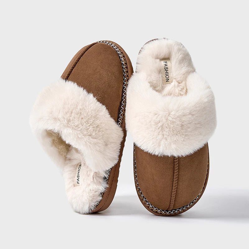 Women Cozy Winter Fuzzy Slippers