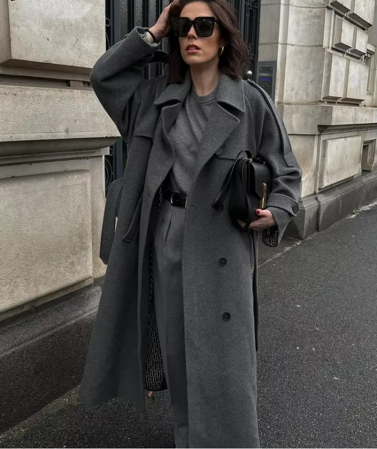 Winter Long Trench Wool Coat