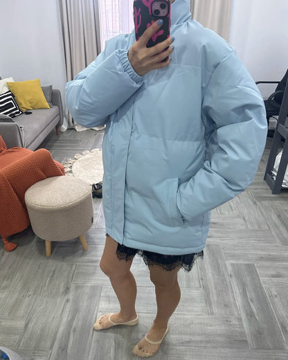 Daisy | Chaqueta de plumón impermeable de cuello alto para mujer