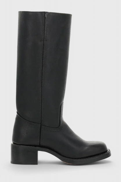 Women’s Leather Knee-High Boots with Heels