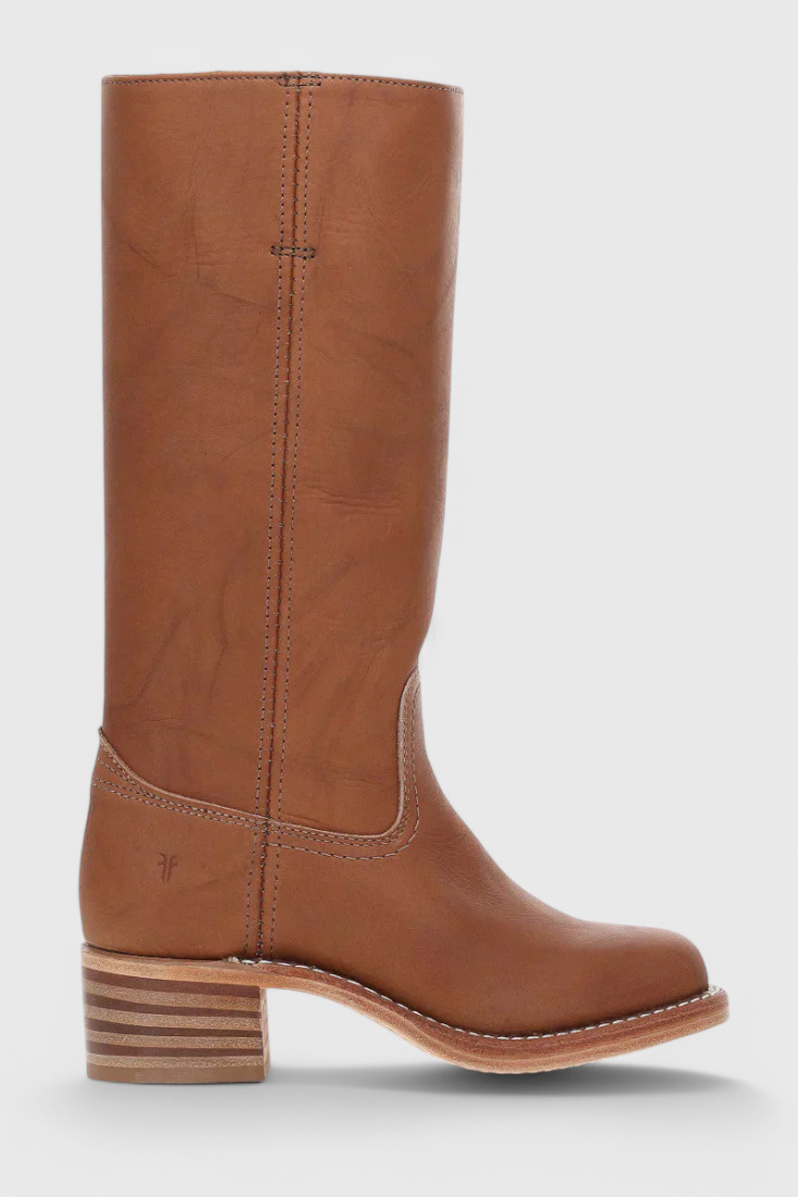 Women’s Leather Knee-High Boots with Heels