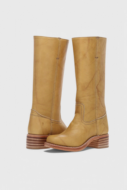Women’s Leather Knee-High Boots with Heels