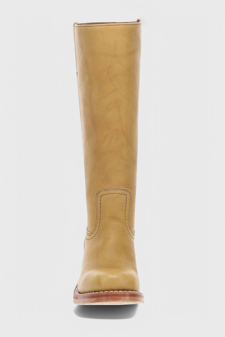 Women’s Leather Knee-High Boots with Heels