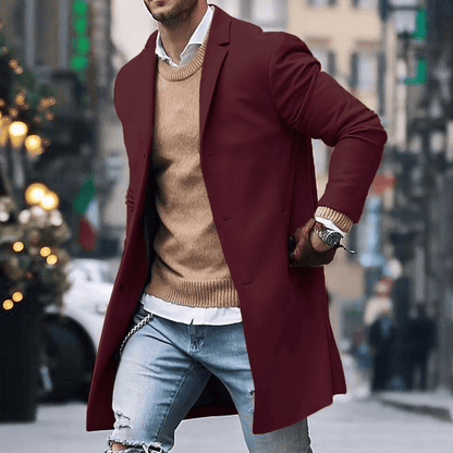 John | Abrigo largo clásico de estilo urbano para hombre