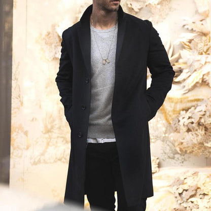 John | Abrigo largo clásico de estilo urbano para hombre