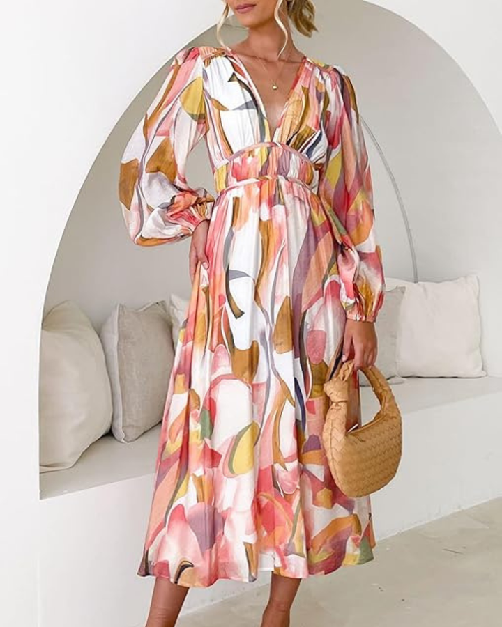 Celine | Feminine Floral Pattern Dress