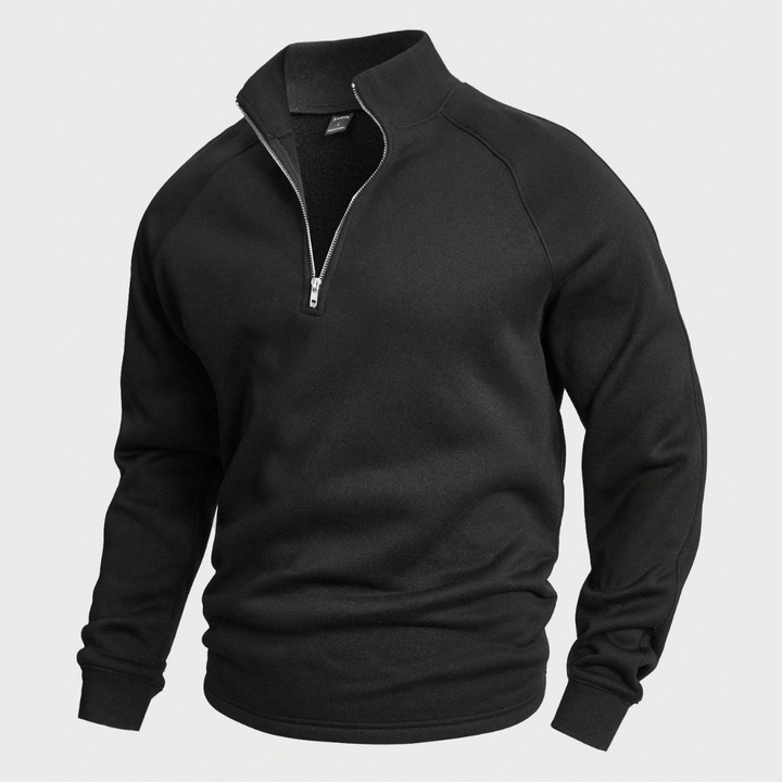 Casual Half-Zip Sweater