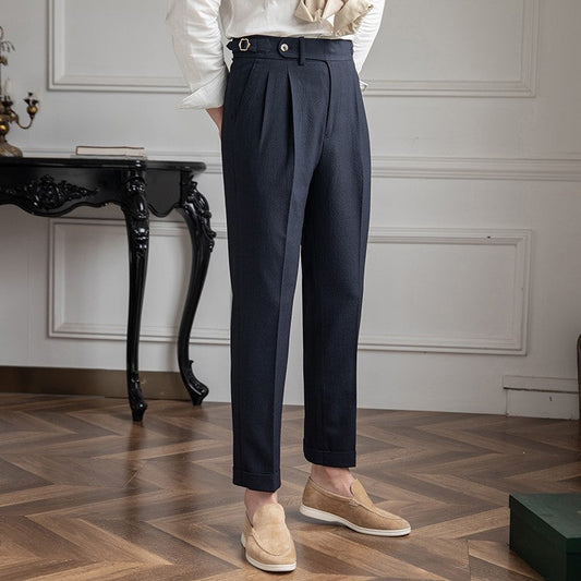 Connor | Men's Tailored Pleated Trousers