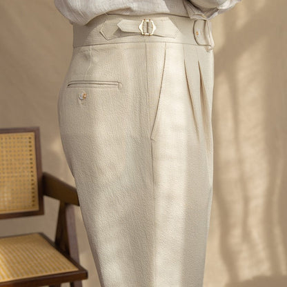 Connor | Men's Tailored Pleated Trousers