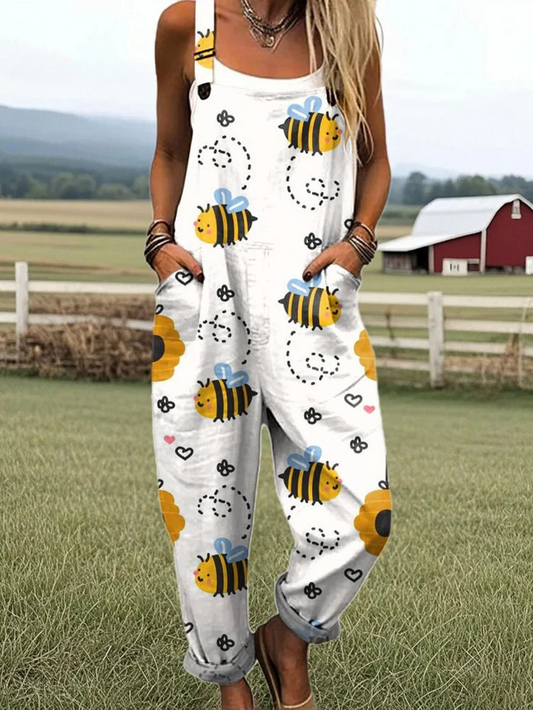Mono de abeja feliz