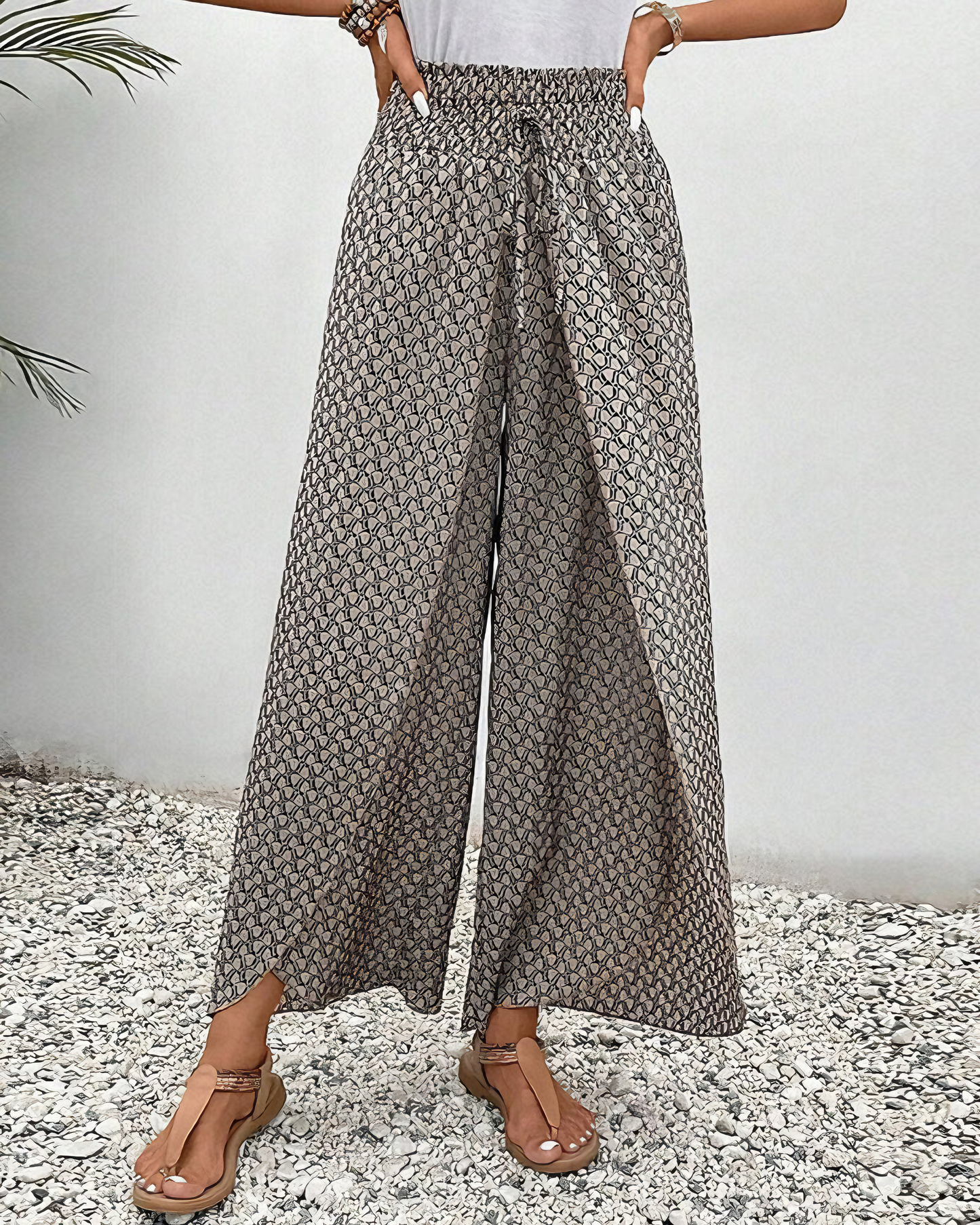 Jessica | Pantalones de pernera ancha relajados