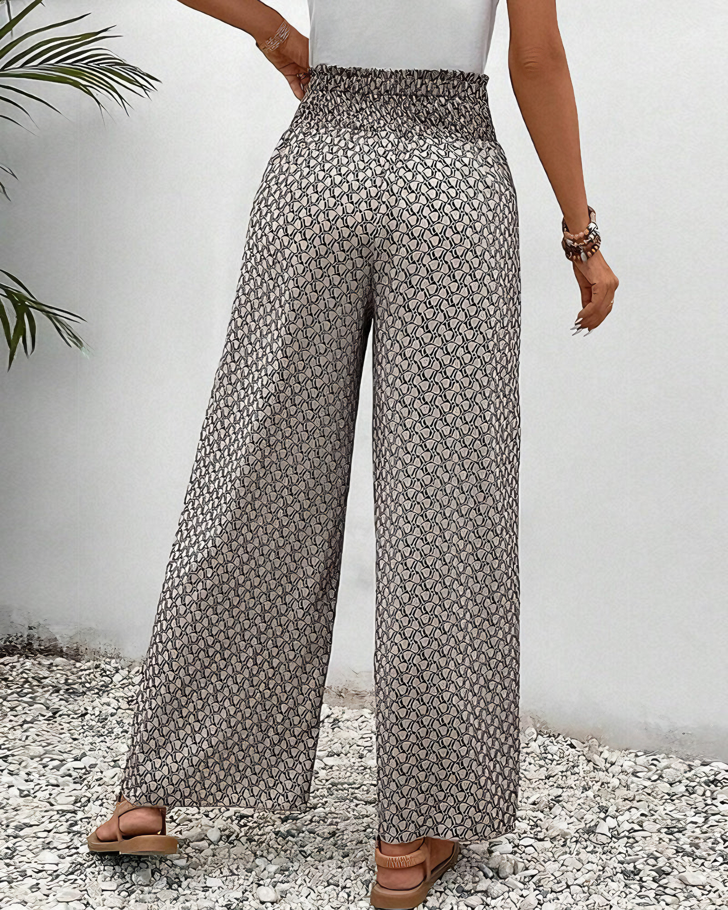 Jessica | Pantalones de pernera ancha relajados