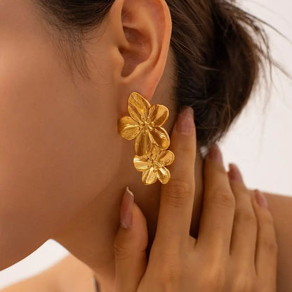 Oversized Floral Earrings