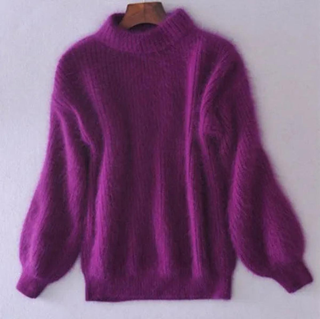 Women’s Trendy Warm High Neck Knit Sweater