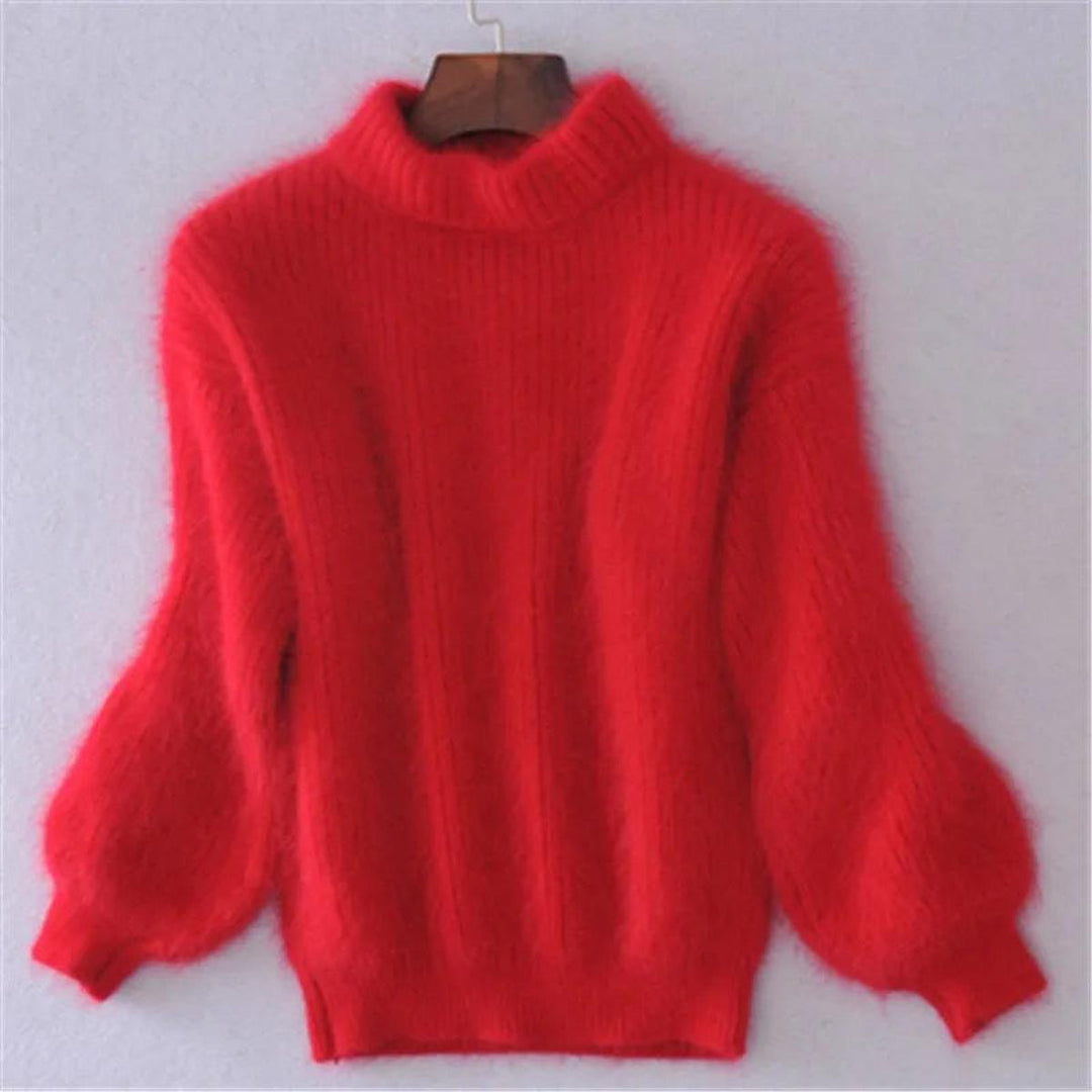 Women’s Trendy Warm High Neck Knit Sweater