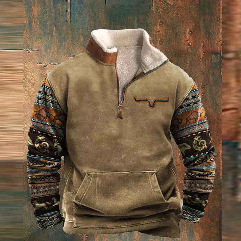 James™ - Suéter vintage cómodo con cremallera