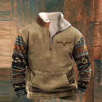 James™ - Suéter vintage cómodo con cremallera