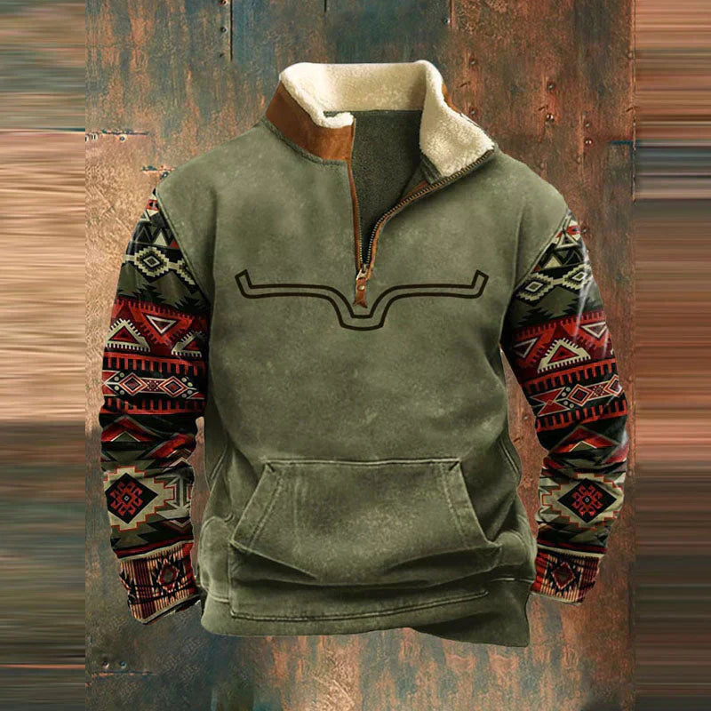 James™ - Suéter vintage cómodo con cremallera