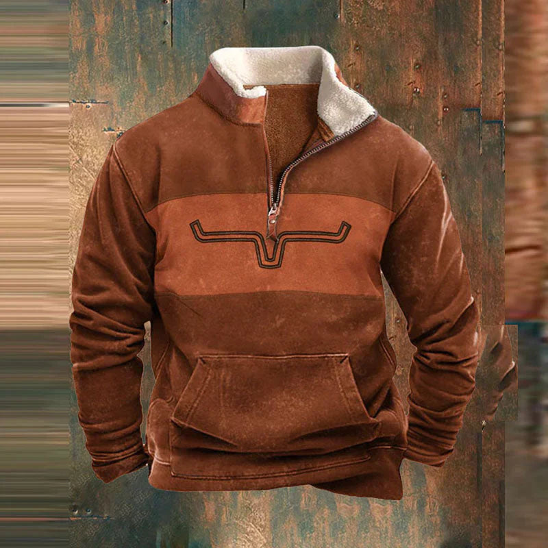 James™ - Suéter vintage cómodo con cremallera