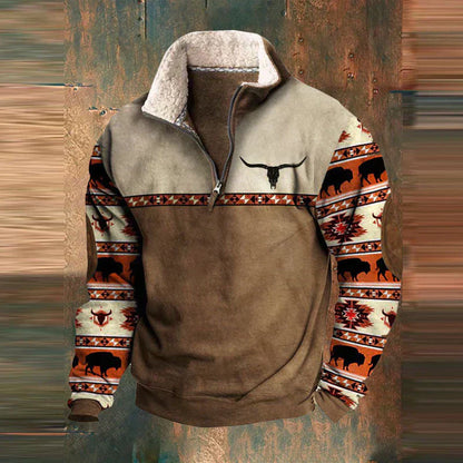 James™ - Suéter vintage cómodo con cremallera