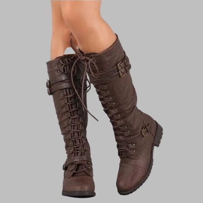 Women’s Winter Lace-Up Combat Boots