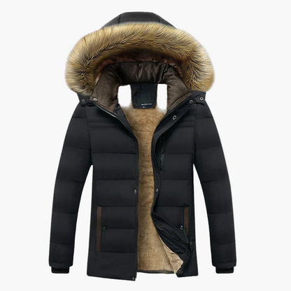 Arthur | Chaquetas de invierno resistentes con forro de piel para hombre 