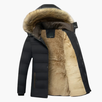 Arthur | Chaquetas de invierno resistentes con forro de piel para hombre 