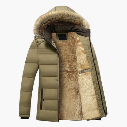 Arthur | Chaquetas de invierno resistentes con forro de piel para hombre 