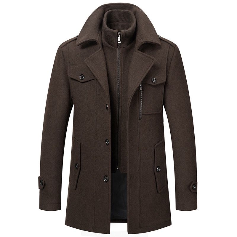 Classic Thermal Wool Blend Coat