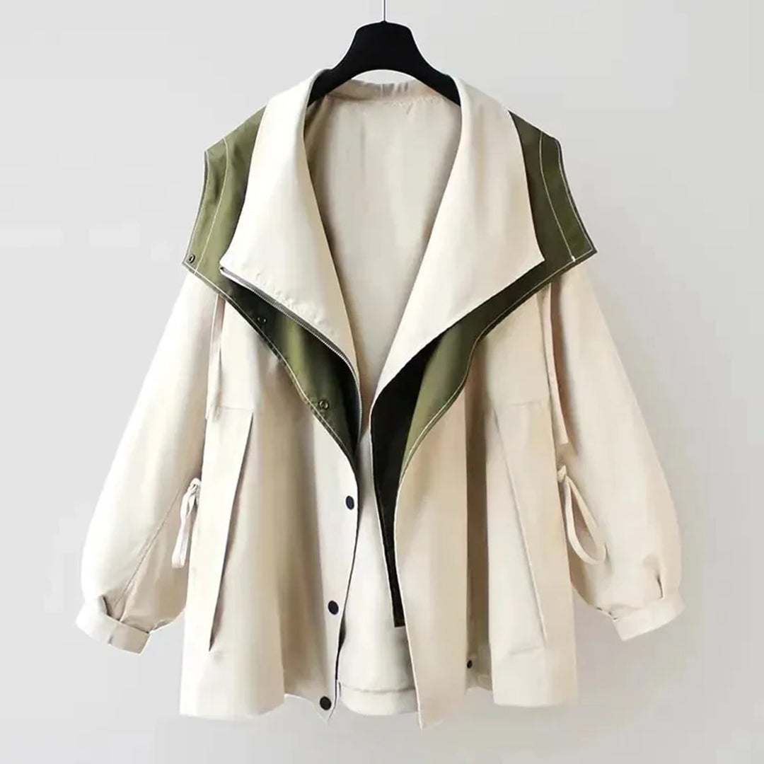 Daisy | Chaqueta elegante de doble capa con capucha para mujer