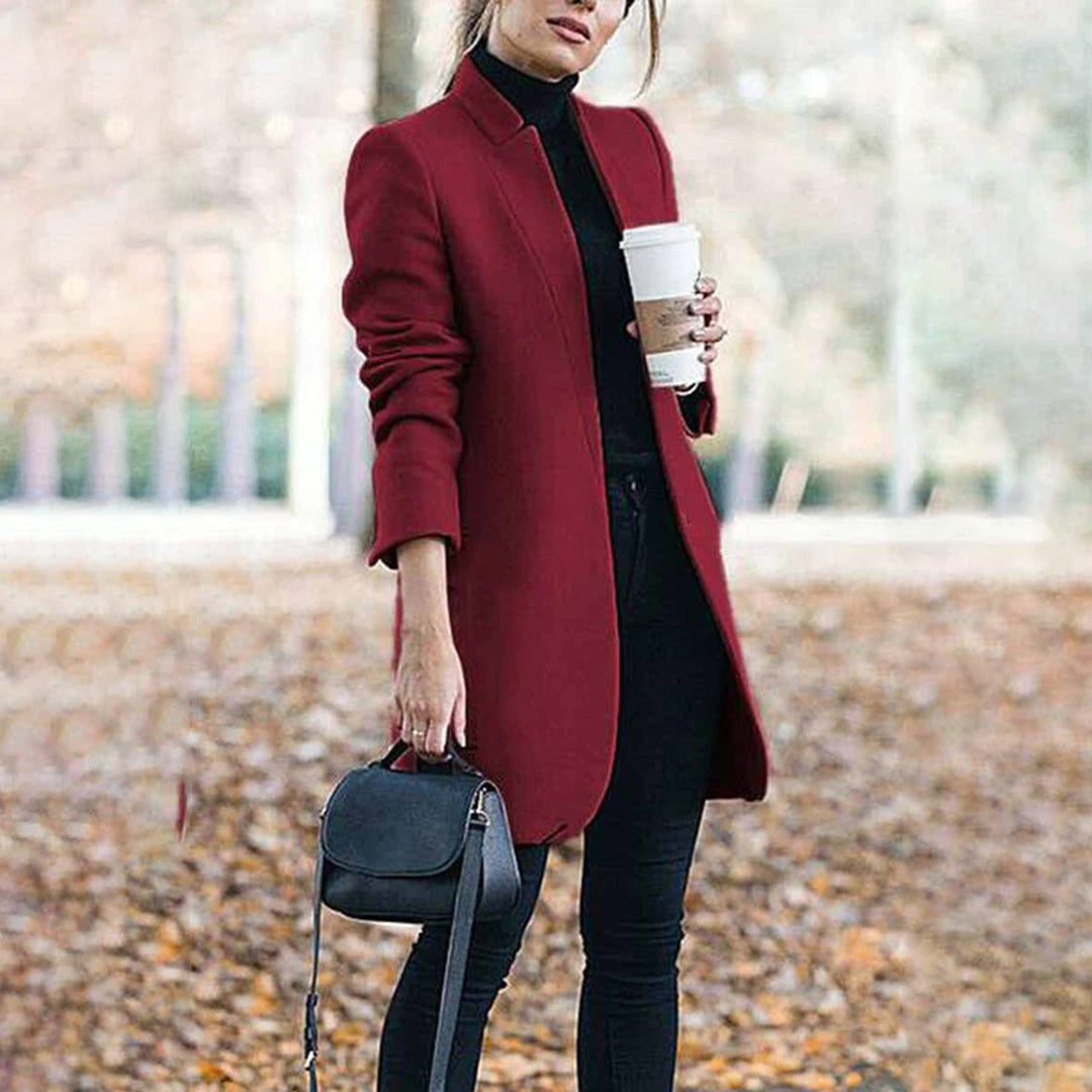 Bella | Abrigo de invierno clásico con solapa entallada para mujer