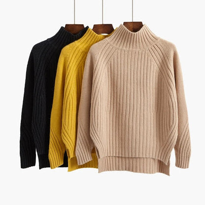 Caroline | Women’s Ribbed Knit Long Sleeve Sweater