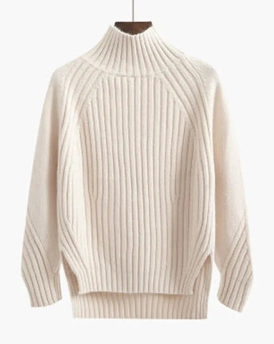 Caroline | Women’s Ribbed Knit Long Sleeve Sweater