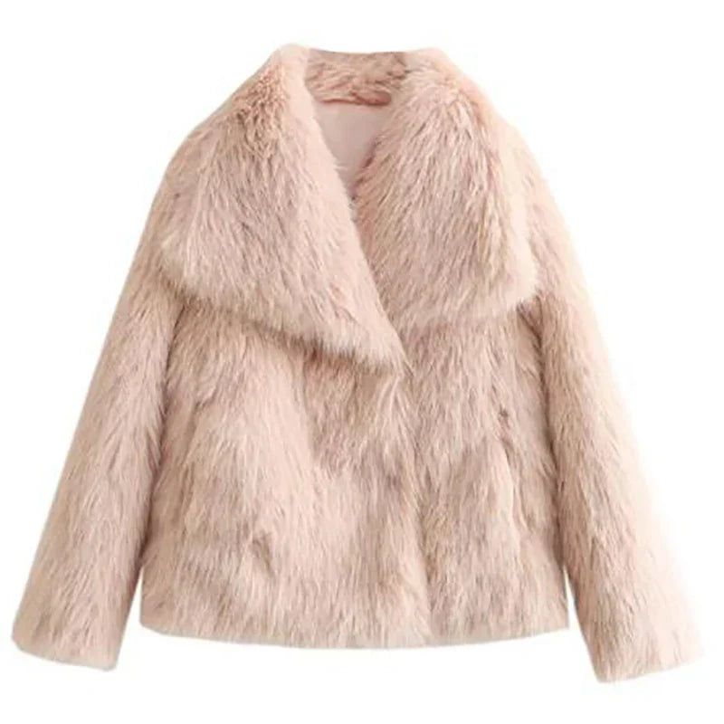 Women’s Relaxed Fit Faux Fur Jacket