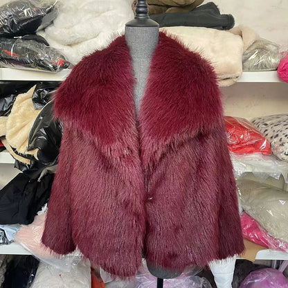 Anna | Chaqueta de piel sintética de corte holgado para mujer