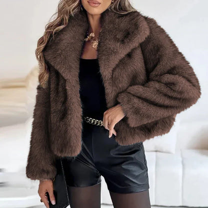 Anna | Chaqueta de piel sintética de corte holgado para mujer