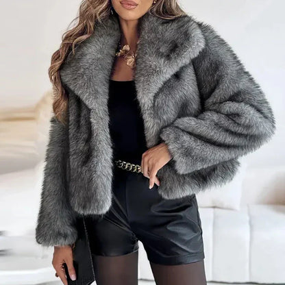 Anna | Chaqueta de piel sintética de corte holgado para mujer