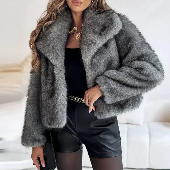 Women’s Relaxed Fit Faux Fur Jacket