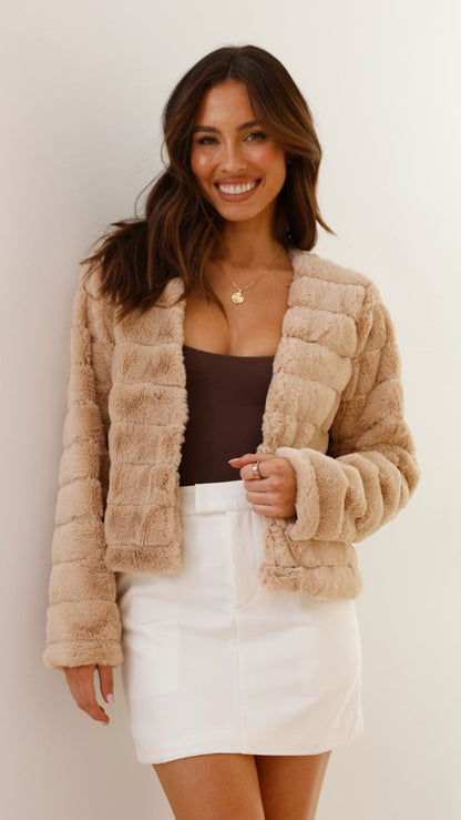 Bella | Women’s Chic Faux Fur Evening Jacket
