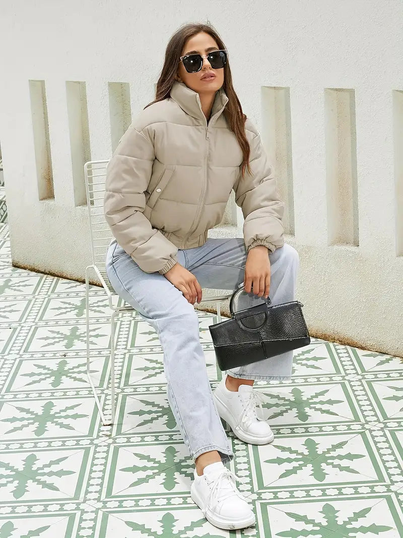 Erica | Women’s Winter Puffer Jacket with Zipper