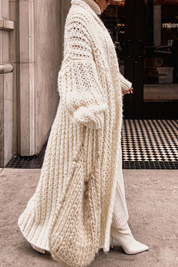 Chic Winter Knit Set with Cardigan for Women