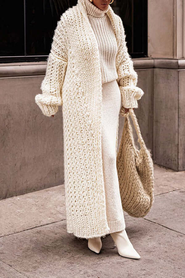 Women’s Winter Casual Knit Long Sleeve Cardigan