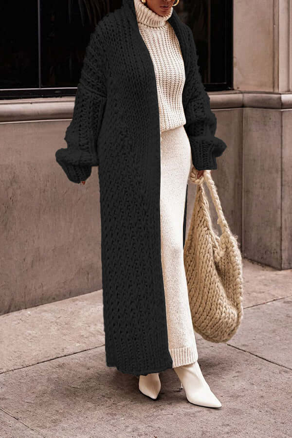 Women’s Winter Casual Knit Long Sleeve Cardigan