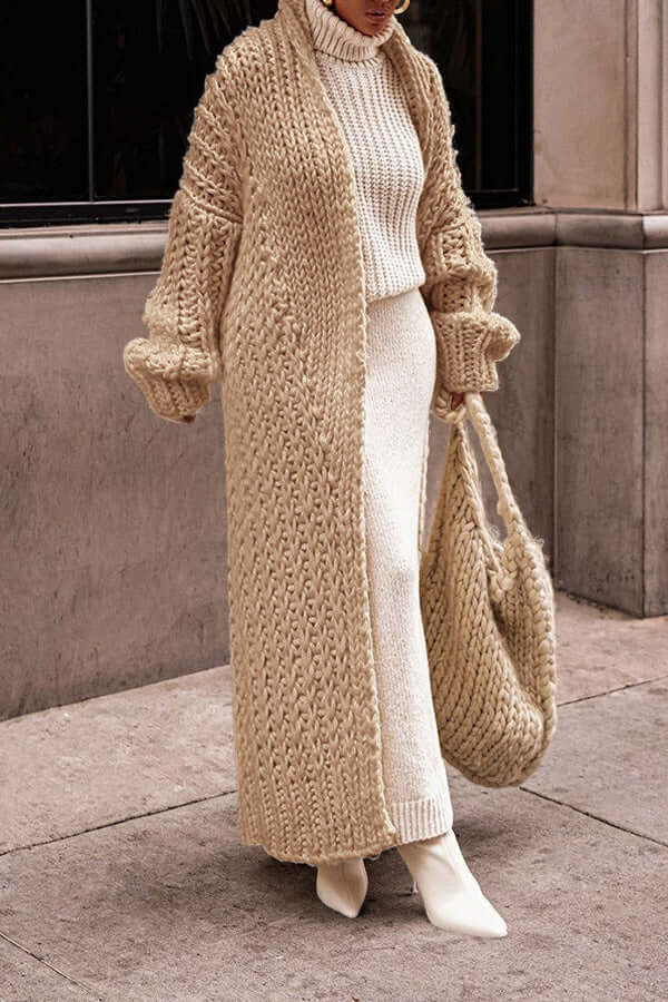 Women’s Winter Casual Knit Long Sleeve Cardigan