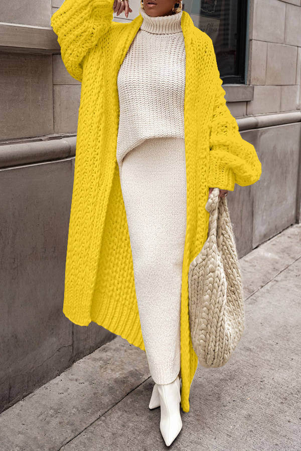 Women’s Winter Casual Knit Long Sleeve Cardigan