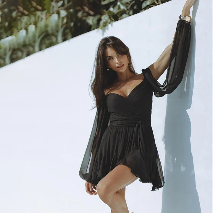 Puff Sleeve Summer Mini Dress