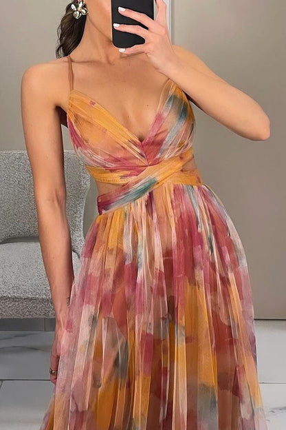 Margaret | Elegante vestido largo floral para mujer