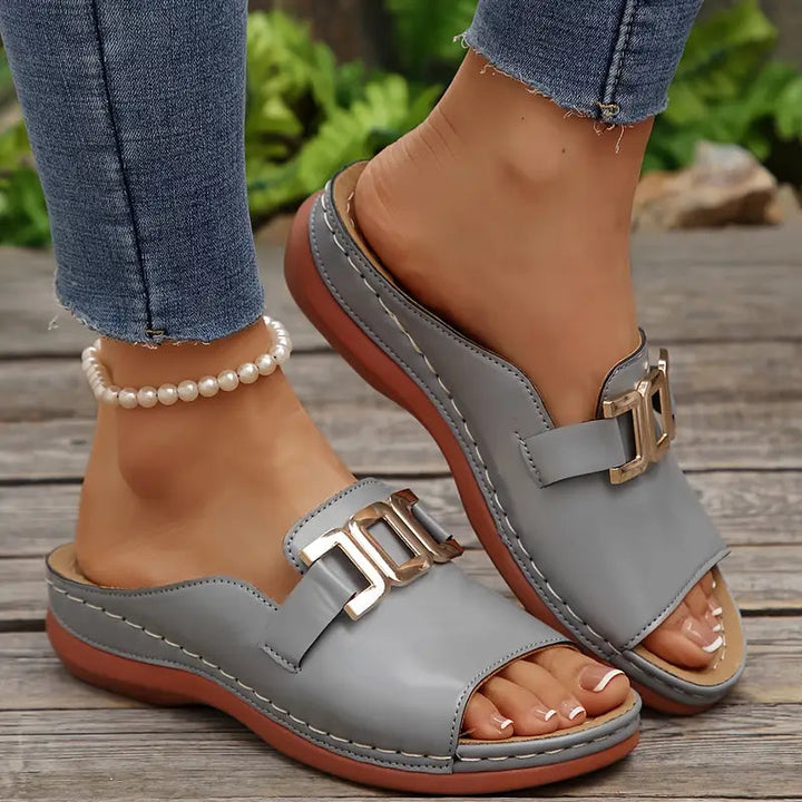 Lucerra - Strappy Sandals with Buckle