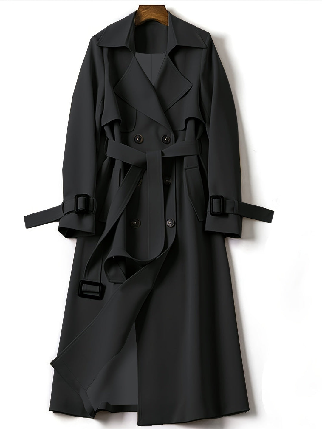 Women’s Elegant Longline Office Trench Coat